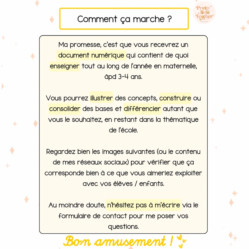 Pack Maternelle sur la rentrée ✏️ : 25 activités à imprimer