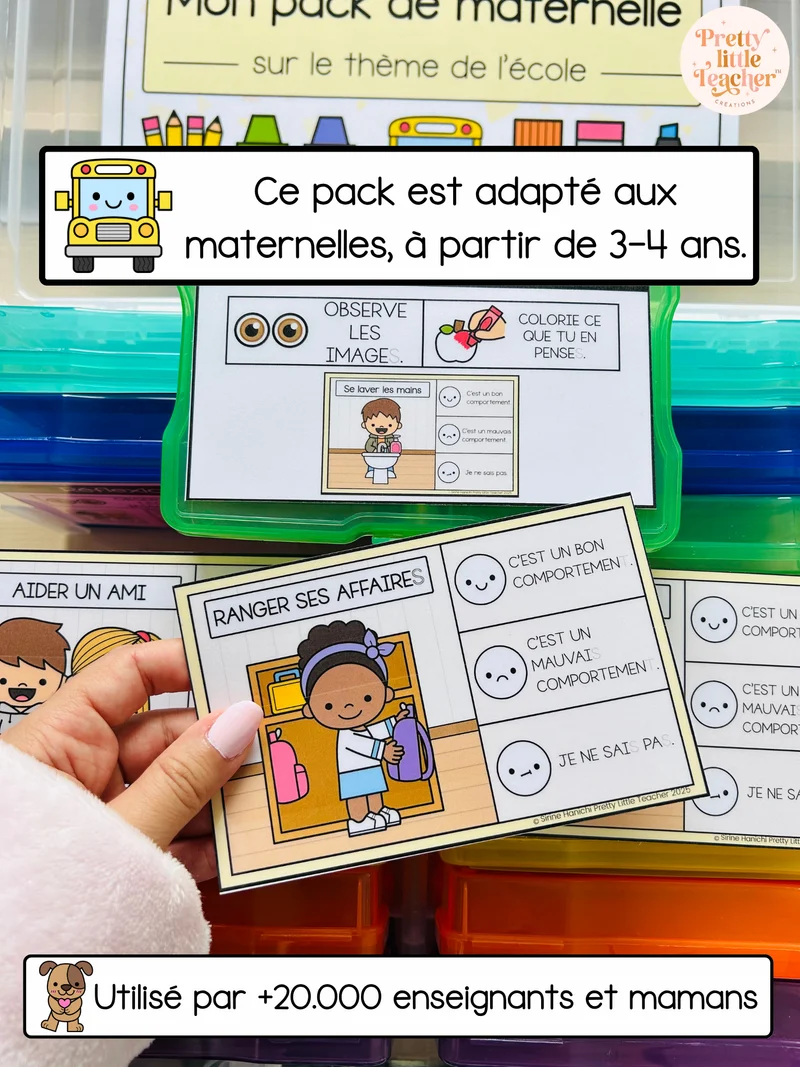 Pack Maternelle sur la rentrée ✏️ : 25 activités à imprimer