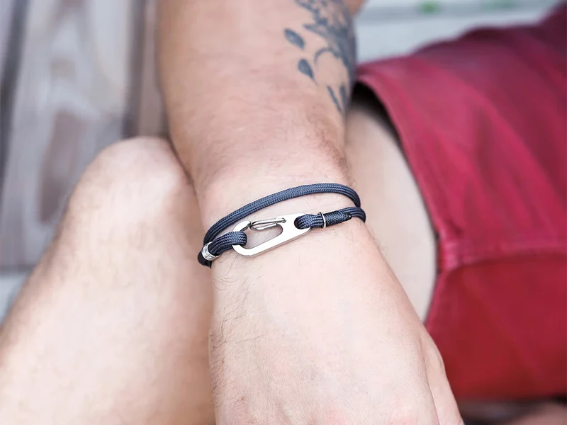 Bracelet Homme Mousqueton