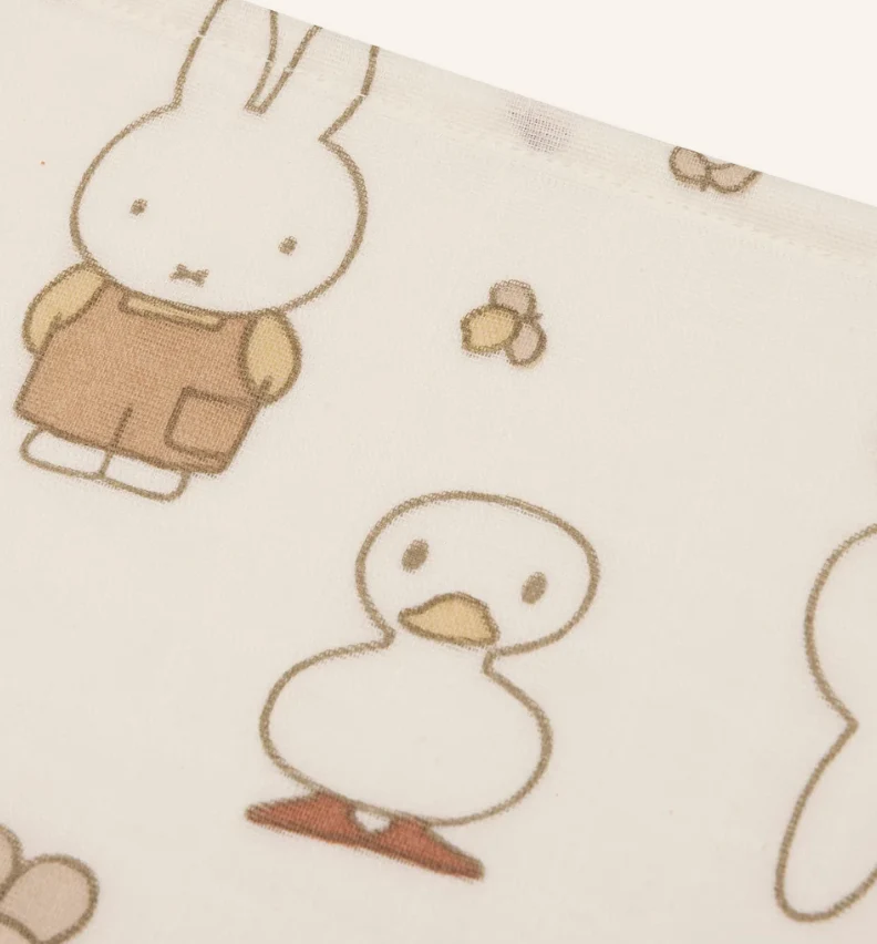 Langes gaze de coton | 70cm | Miffy Family Farm