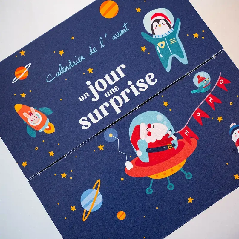 Calendrier de l'avent cube Noël - 24 jours à personnaliser