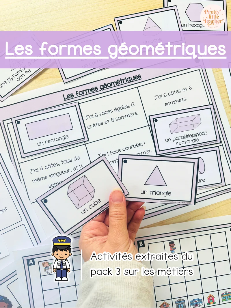 Les formes géométriques (2D et 3D) (3x)