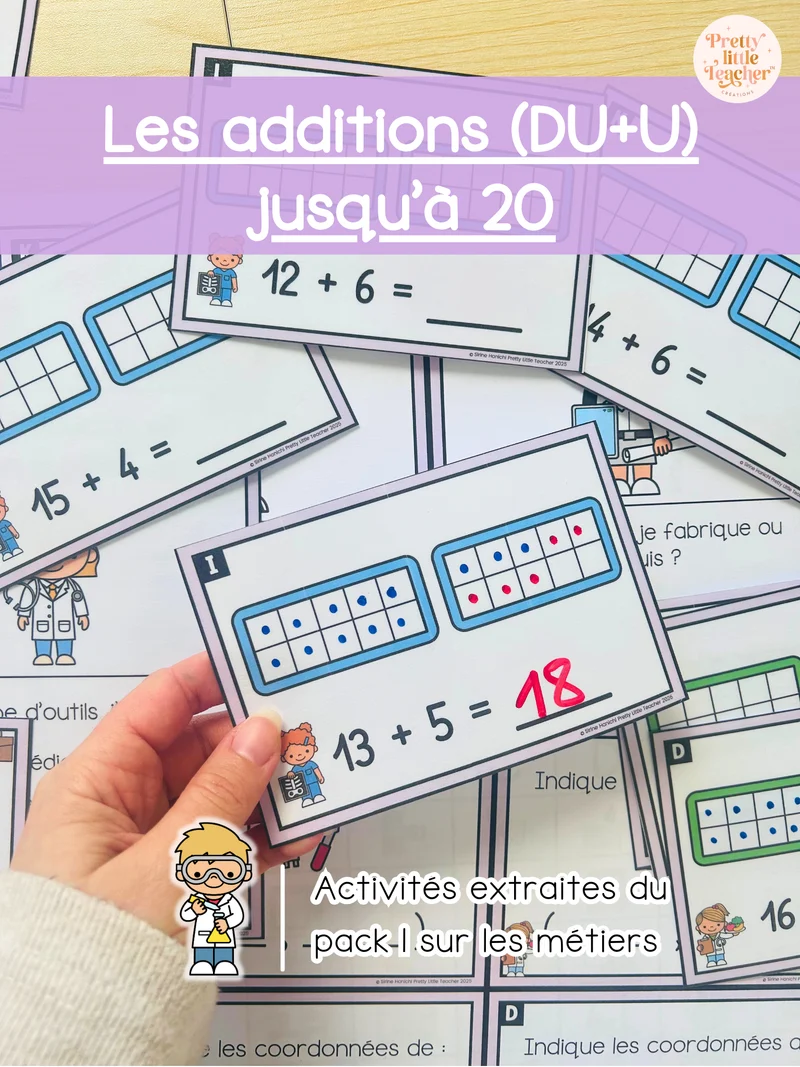 Le additions DU+U jusqu'à 20 (3x)