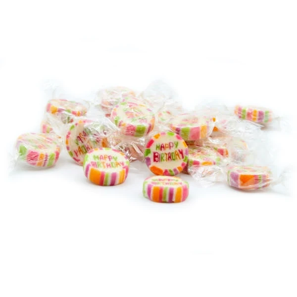 Bonbons "Happy Birthday" goût cassis