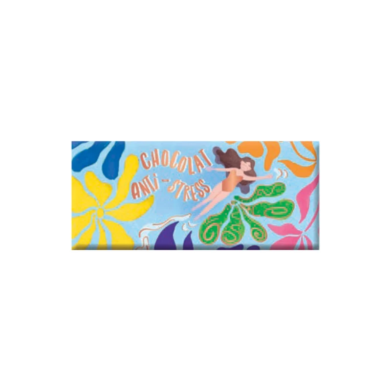 Mini tablette chocolat au lait "Anti-stress" - 30g