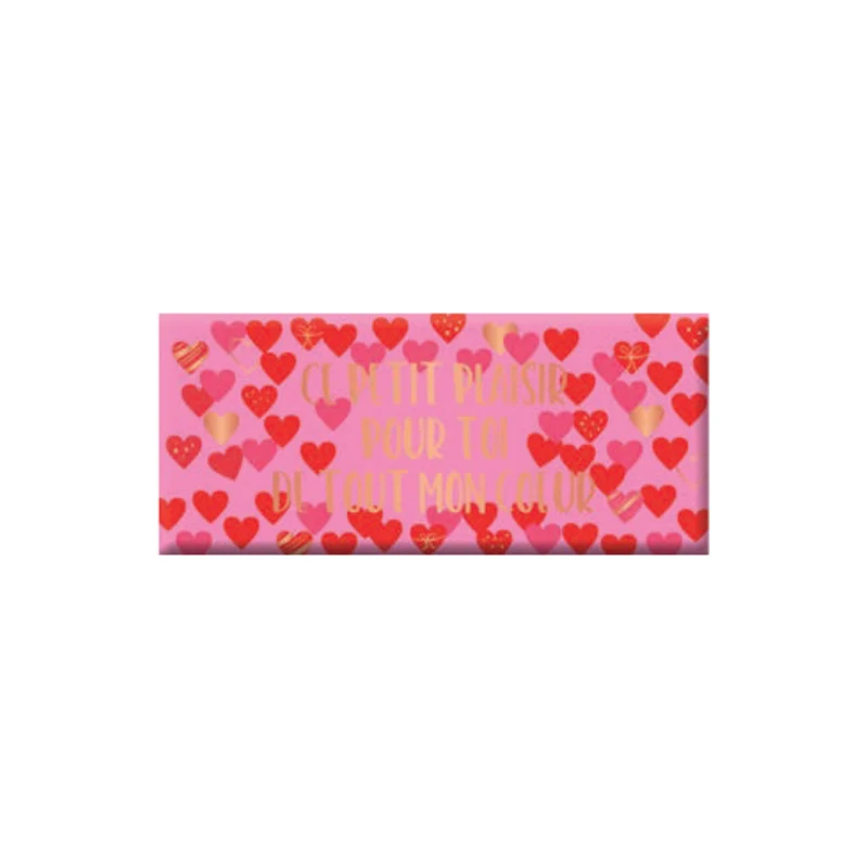 Mini tablette chocolat au lait "Ce petit plaisir pour toi de tout mon cœur" - 30g
