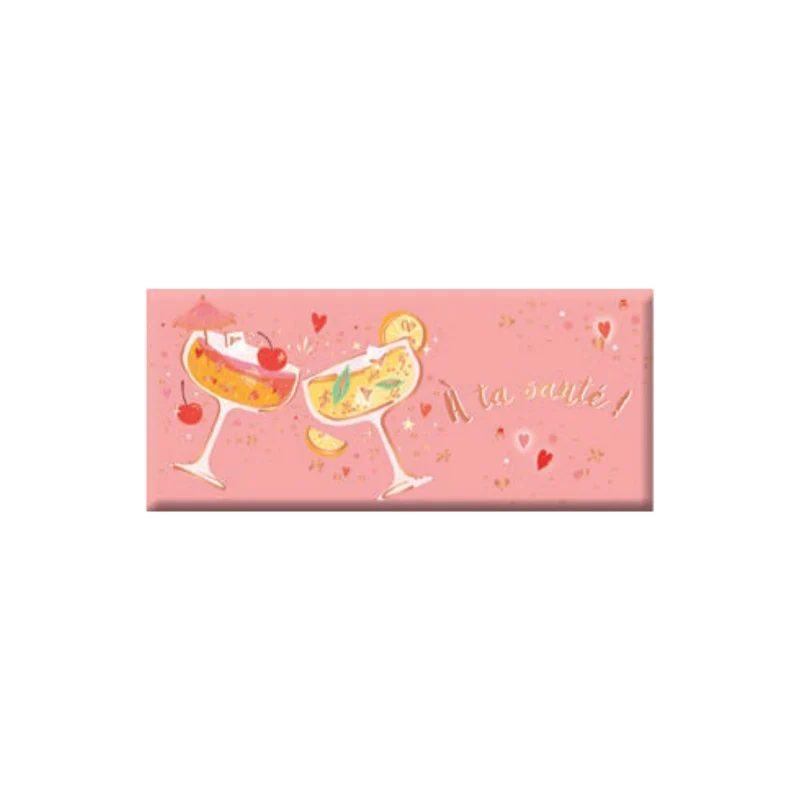 Mini tablette chocolat au lait "À ta santé" - 30g