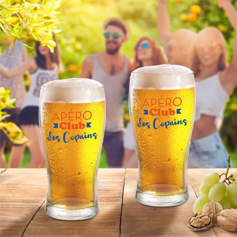 Verre à bière "L'Apéro Club des Copains"