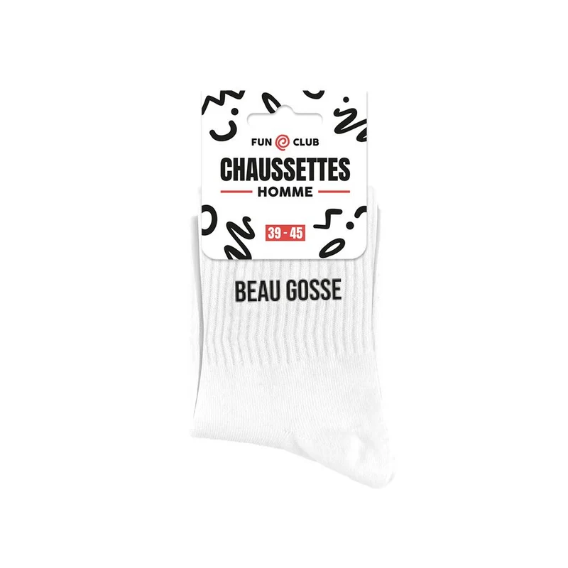 Chaussettes "Beau gosse" / Taille unique : 39-45