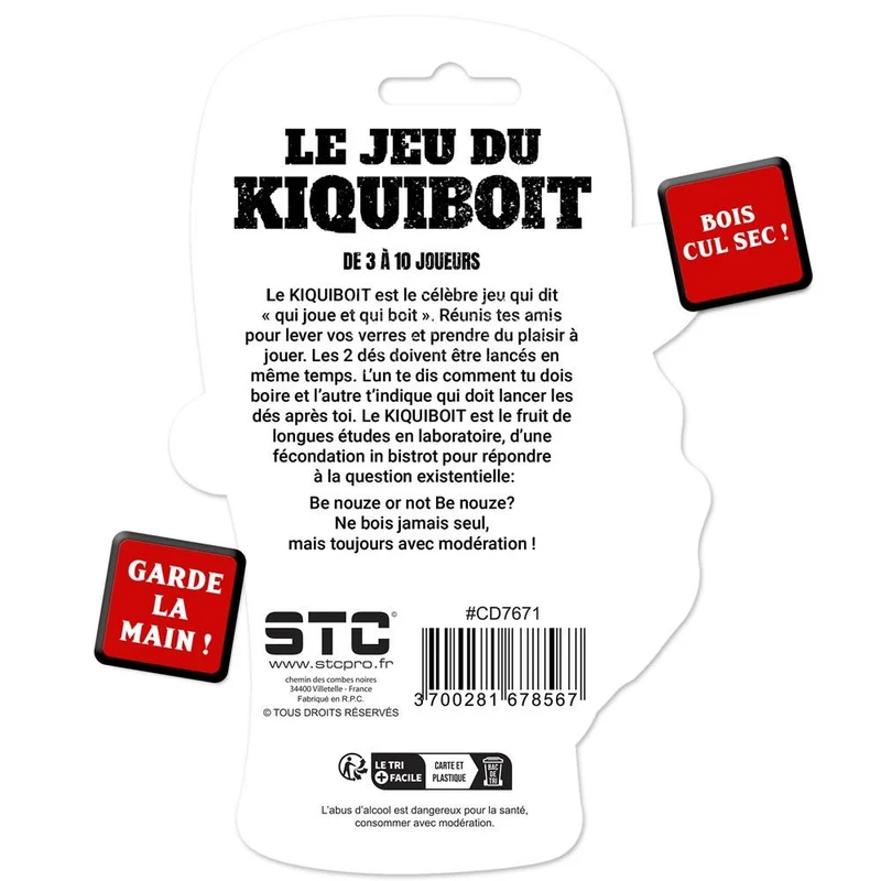 2 dés - Jeu d’apéro Kiquiboit
