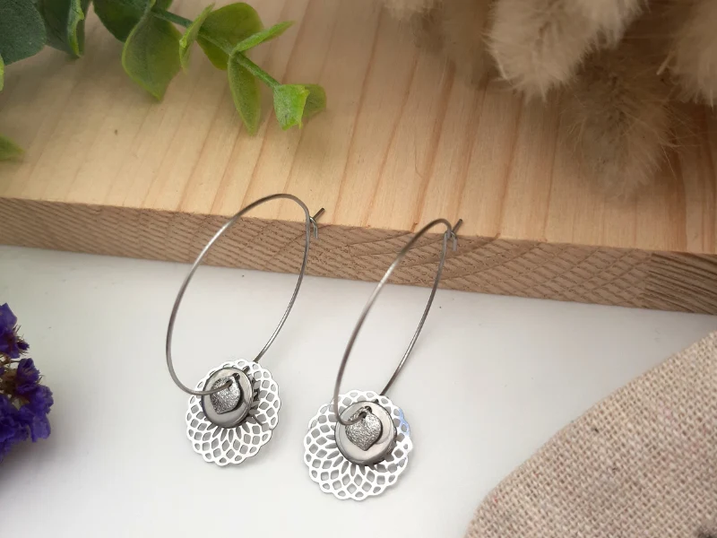 Boucles d'oreilles Créoles Edmée