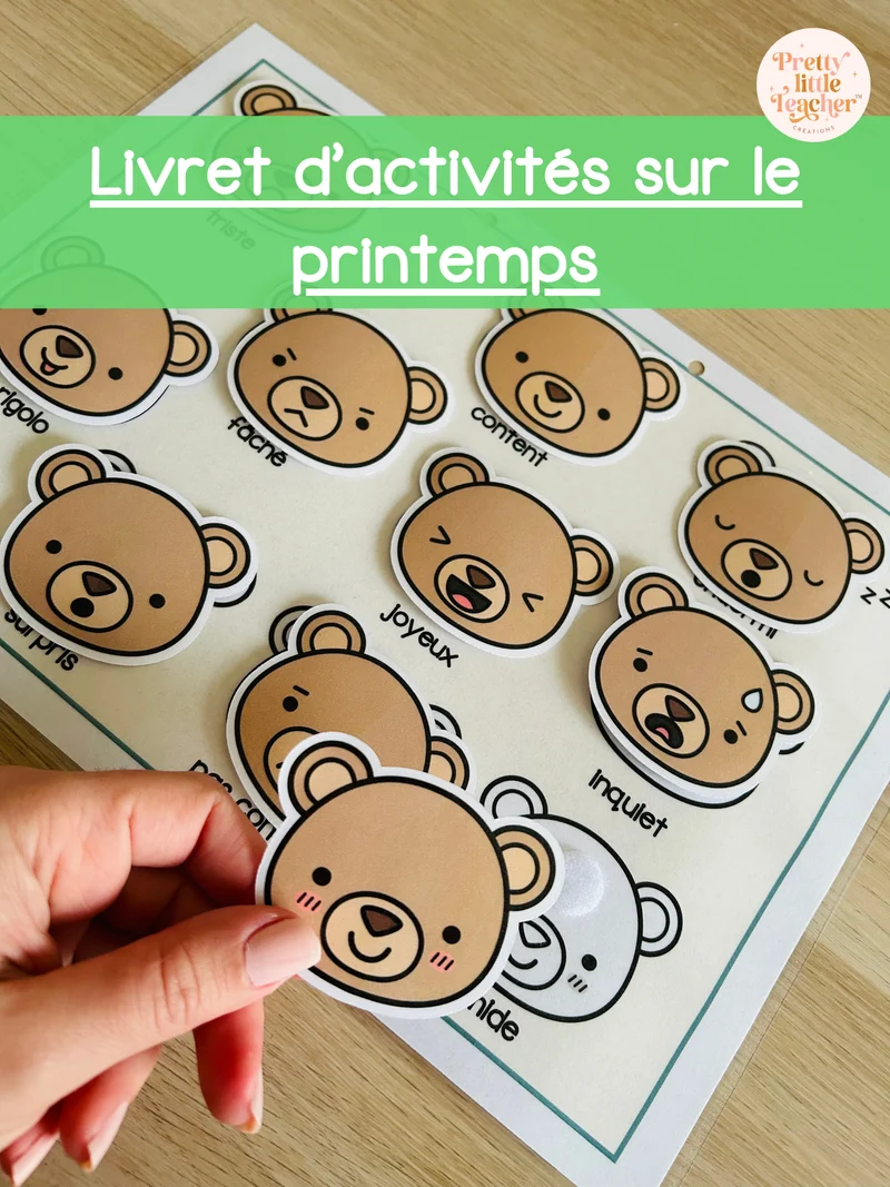 Livret d'activités sur le printemps (3 à 5 ans)