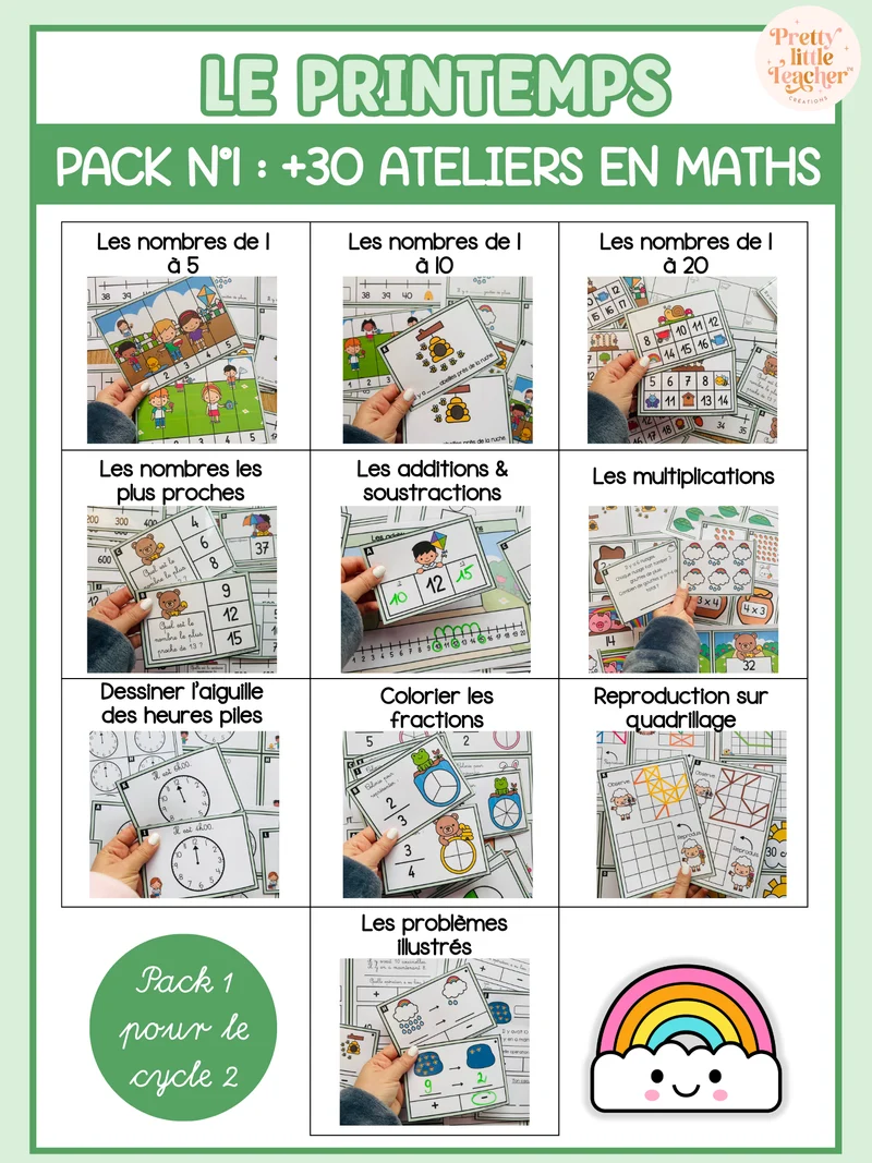 Pack 1 Math sur le printemps