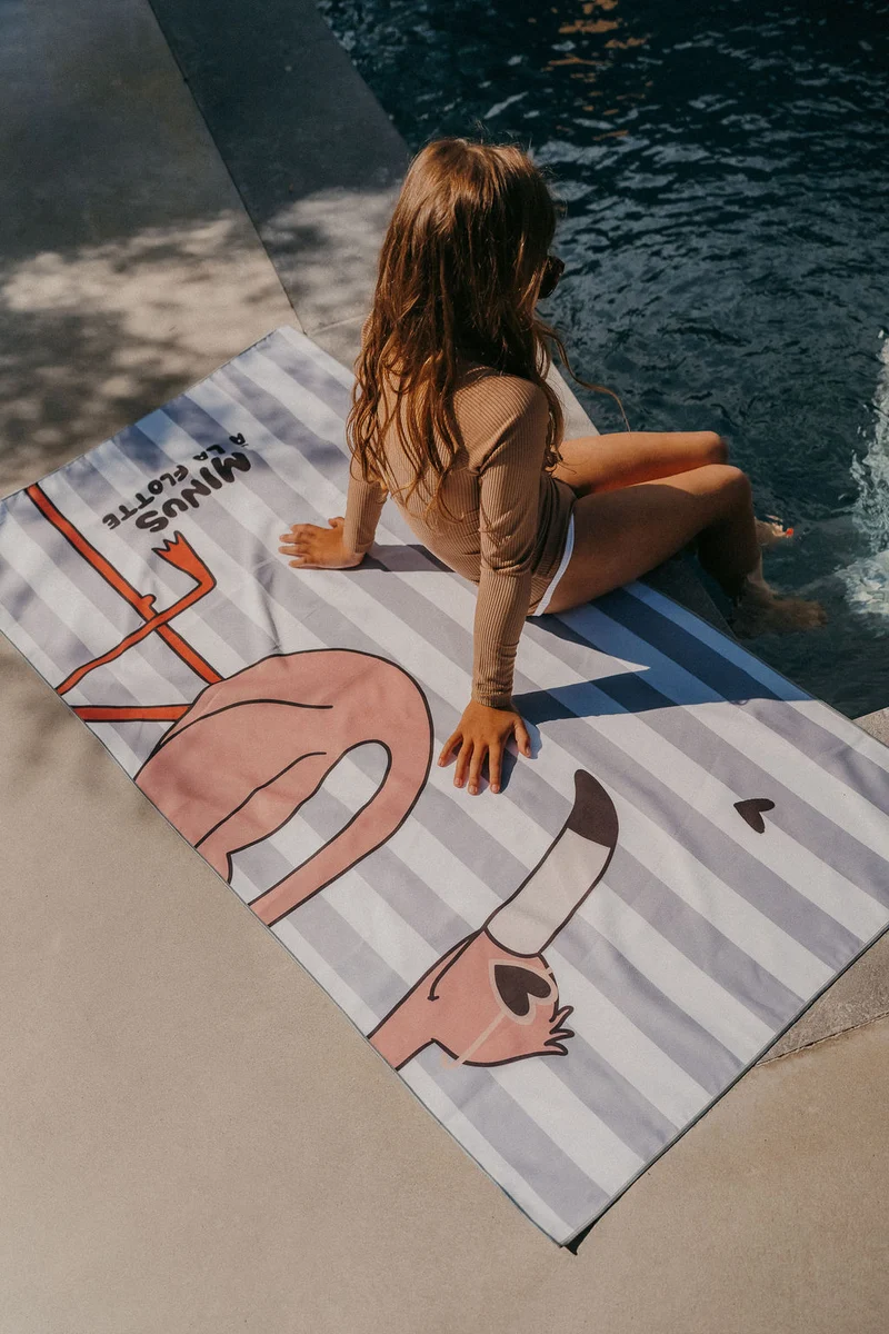 Serviette de plage | Flamant