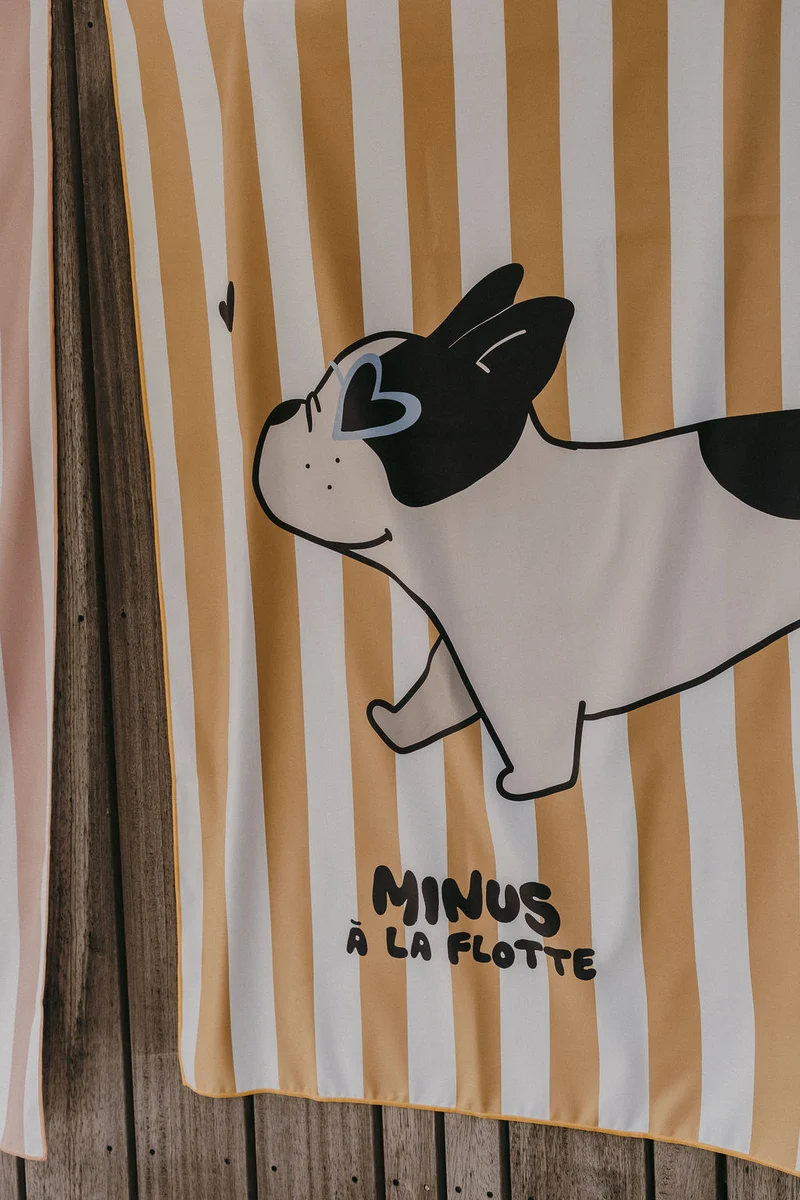 Serviette de plage | Bouledogue