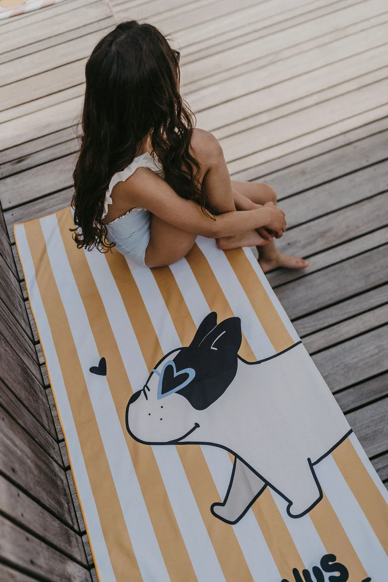 Serviette de plage | Bouledogue