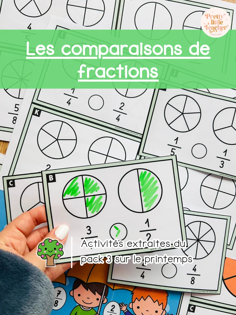 Les comparaisons de fractions (3x)