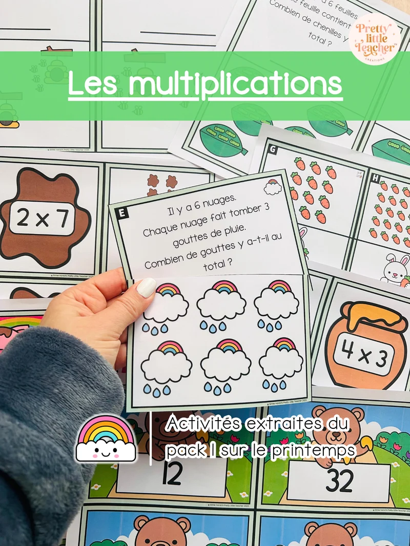 Les multiplications : initiation (3x)