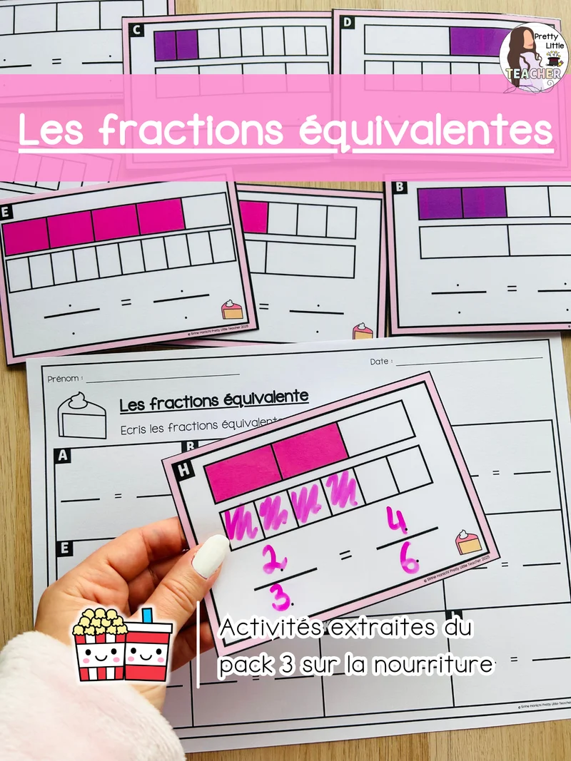 Les fractions équivalentes (3x)