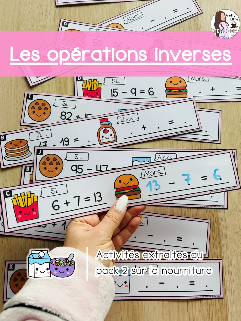 Les opérations inverses jusqu'à 20 (3x)