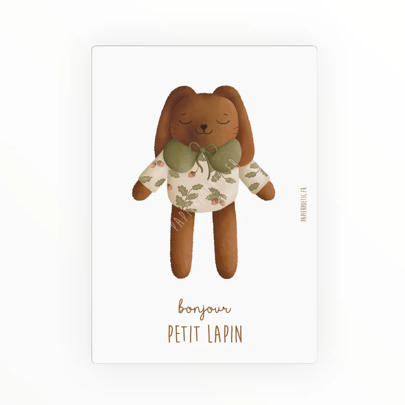 Carte | Doudou lapin