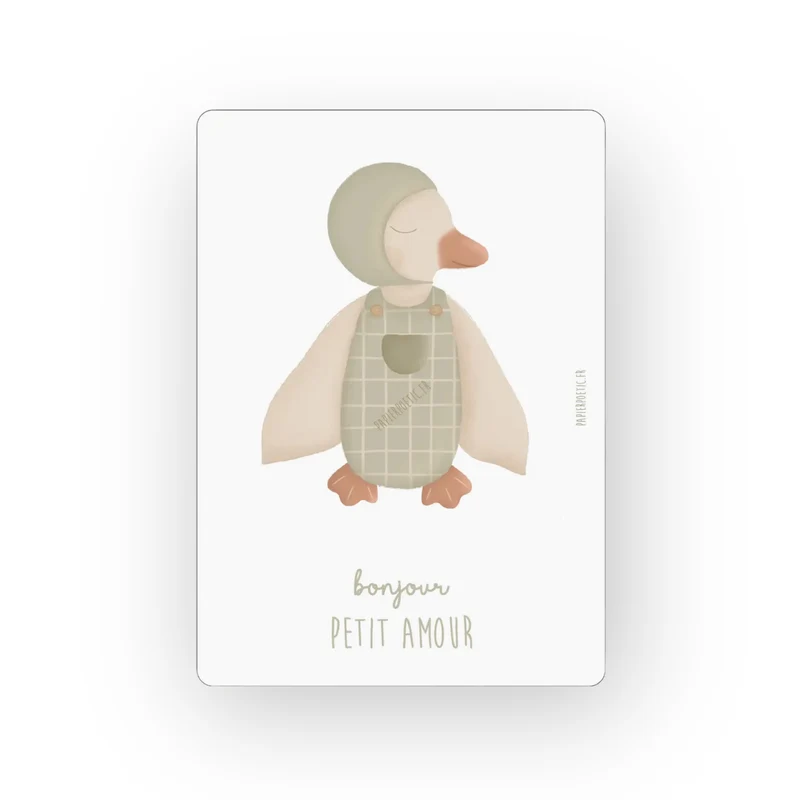 Carte | Doudou canard boy