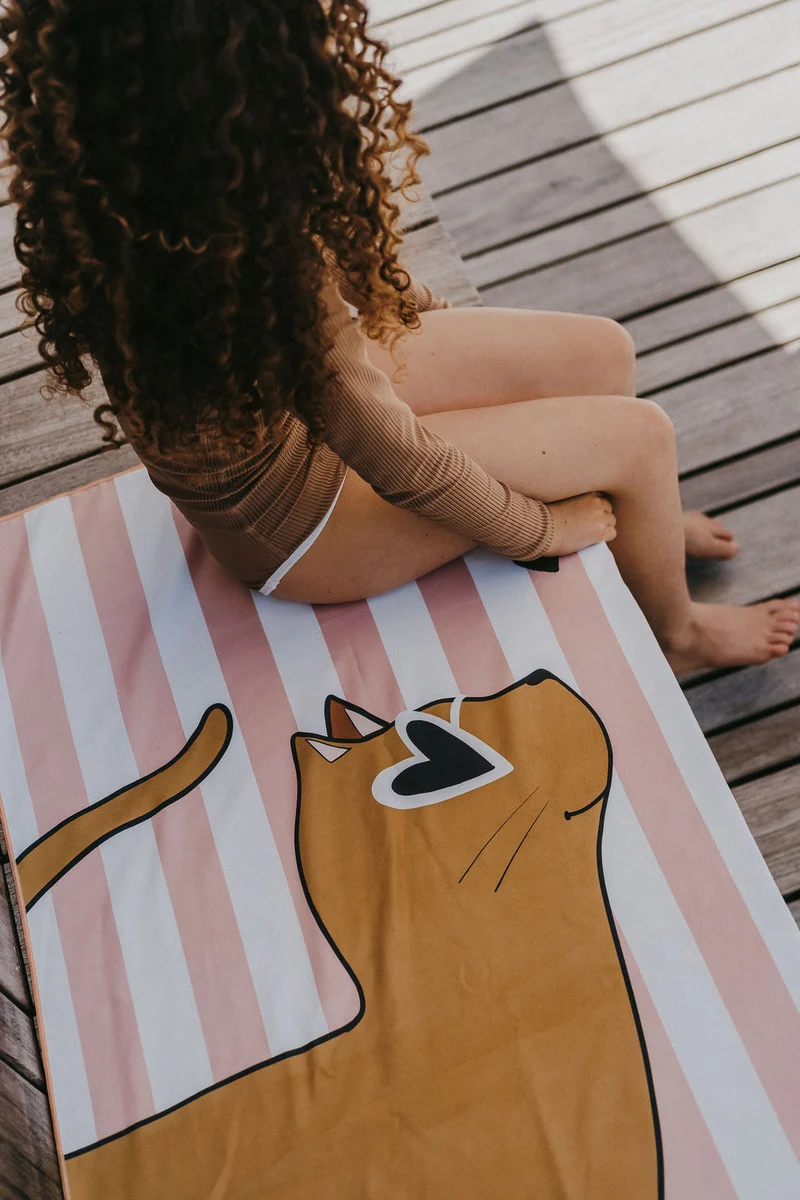 Serviette de plage | Chat