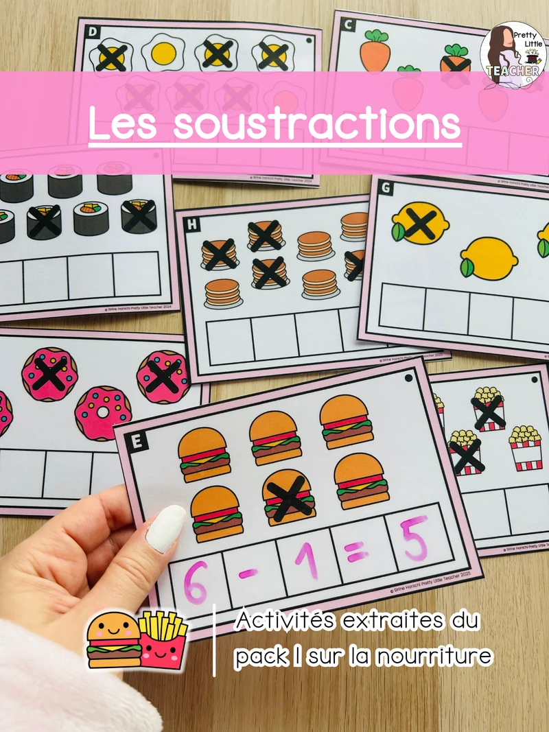 Les soustractions jusqu'à 10 (3x)