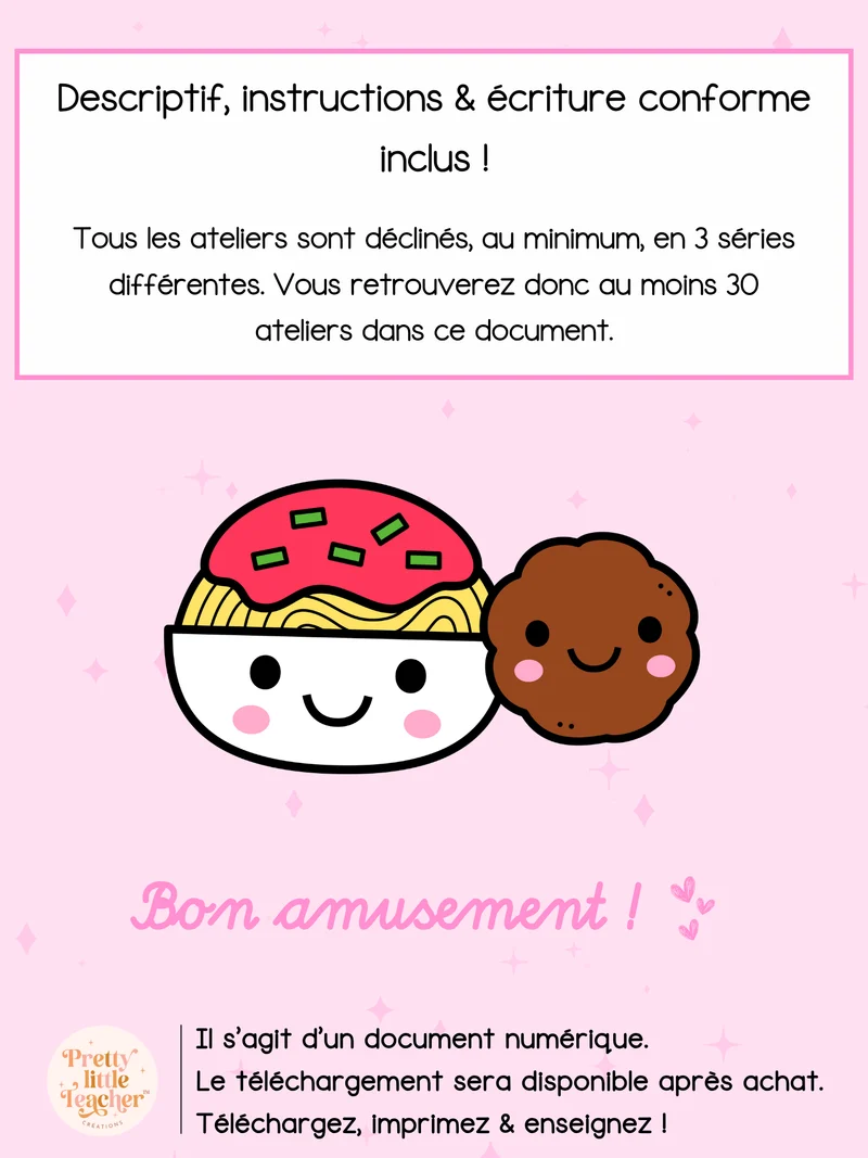 Pack 3 mathématiques sur la nourriture