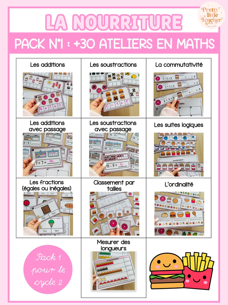 Pack 1 Math sur l'alimentation