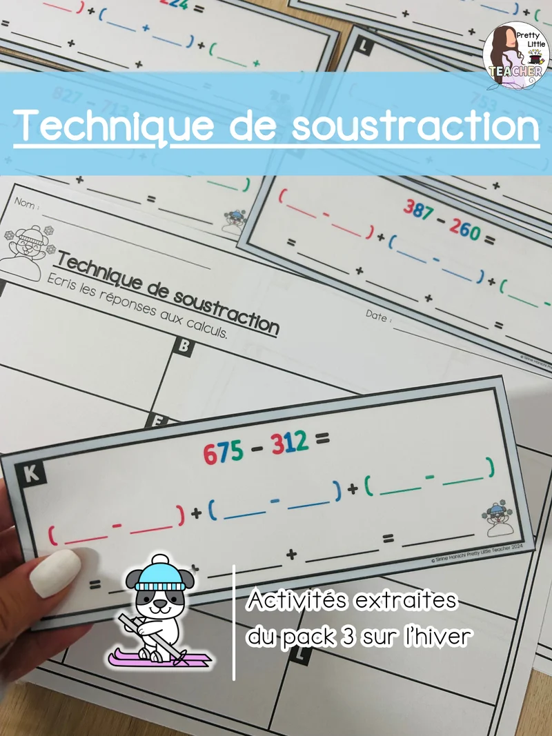 Technique de soustraction (CDU - CDU sans passage) (3x)