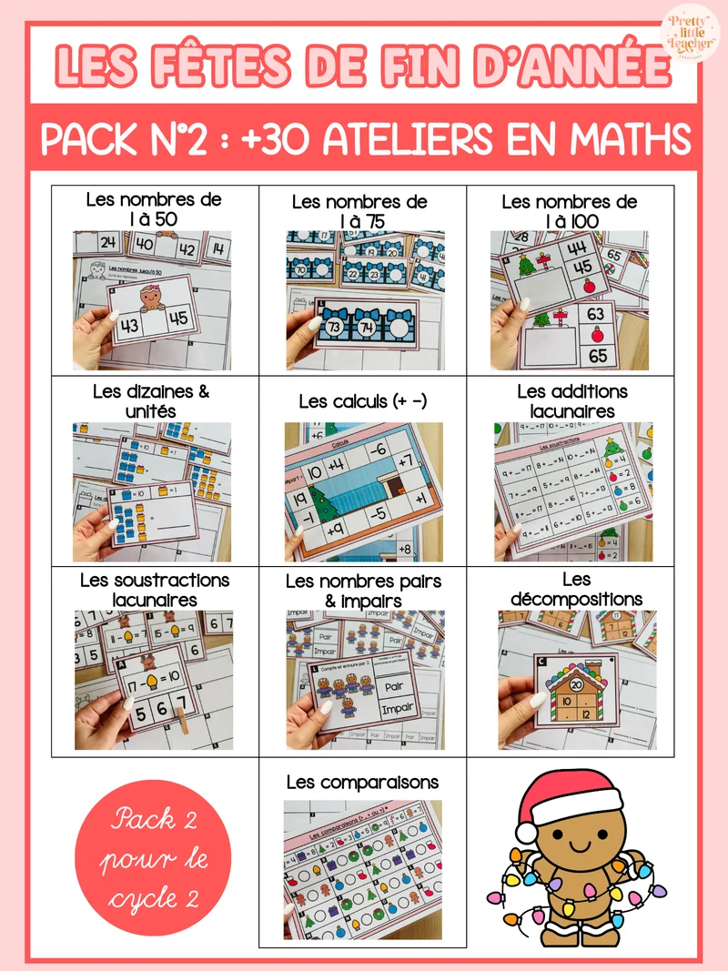 Pack 2 de Math sur Noël