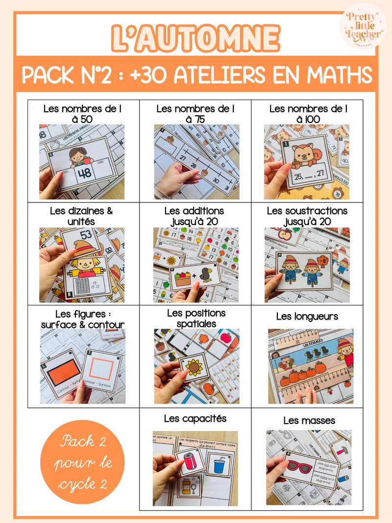 Pack 2 Math sur l'automne