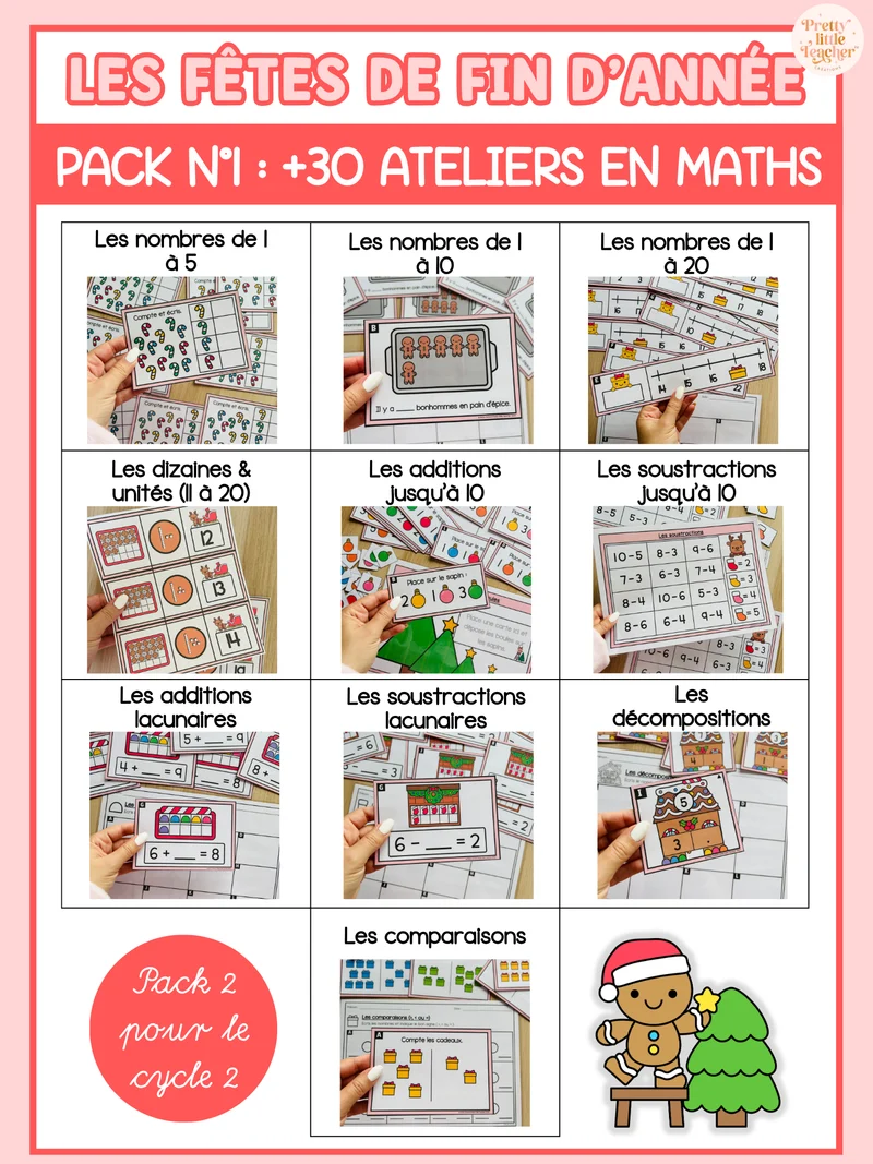 Pack 1 de Math sur Noël
