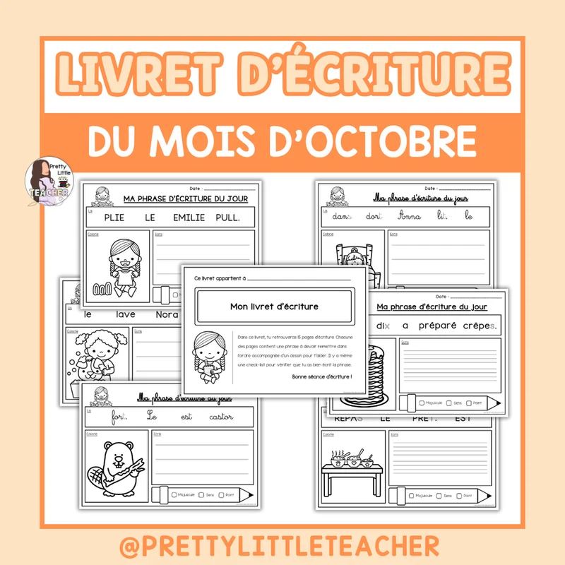 Livret d'écriture d'octobre