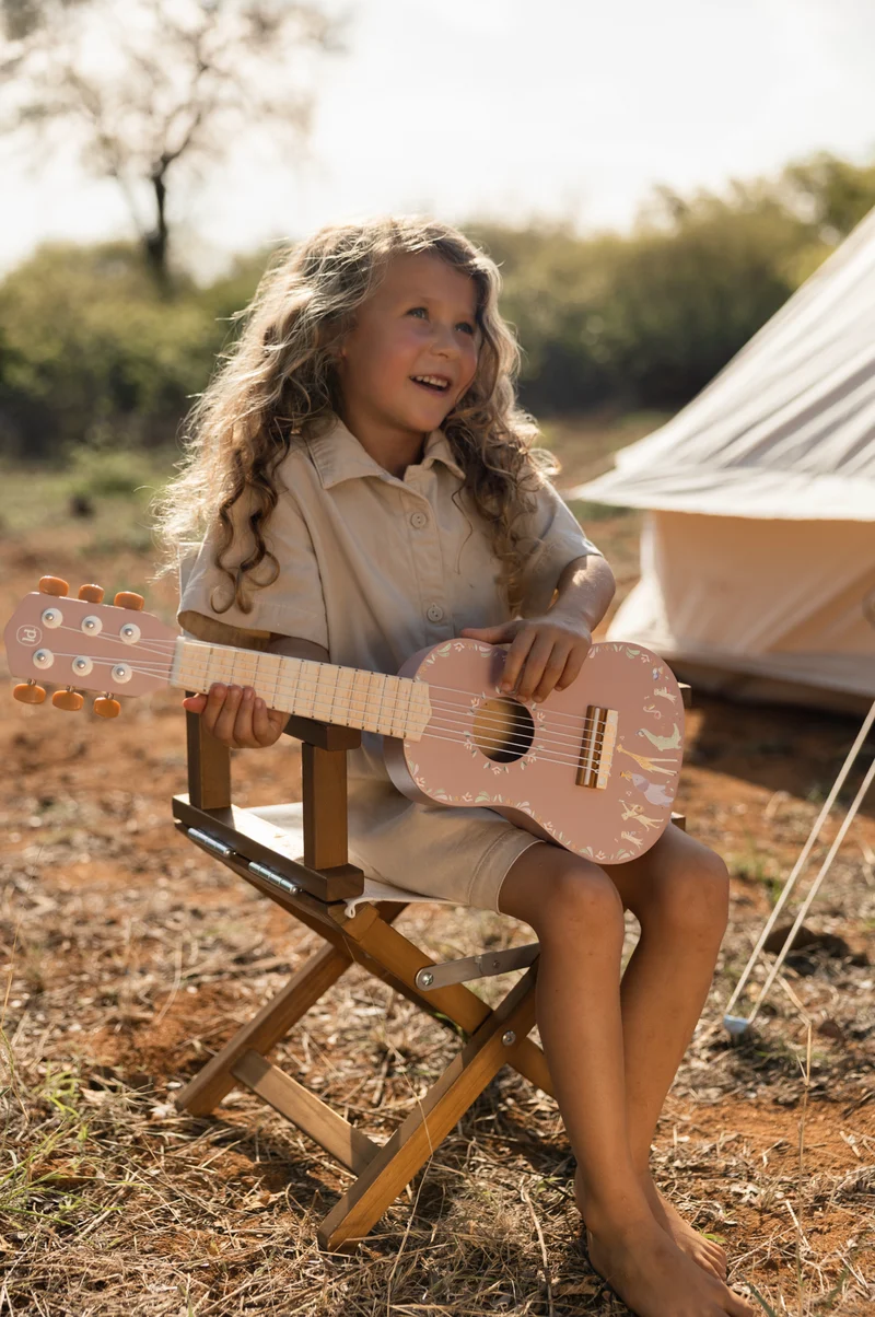 Guitare en bois | Rose