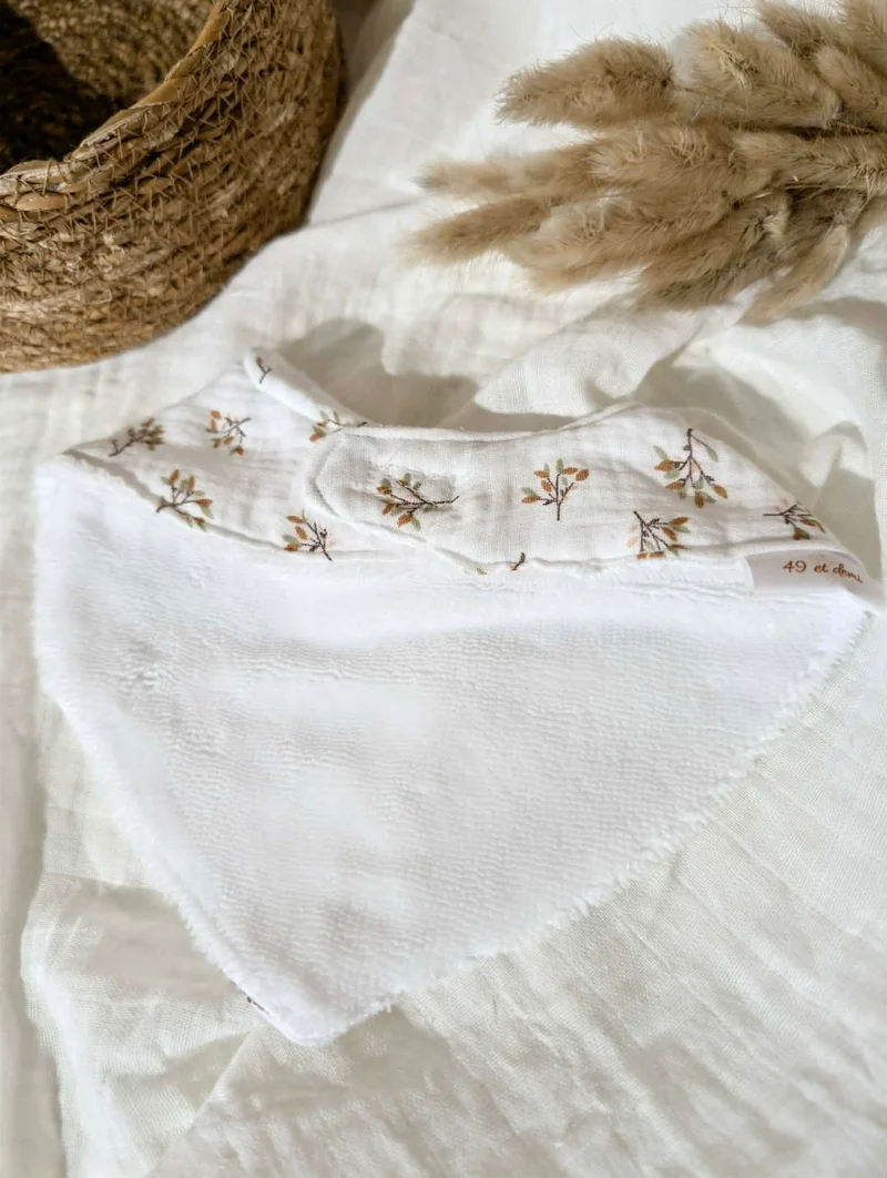 Bavoir bandana | Fleuri