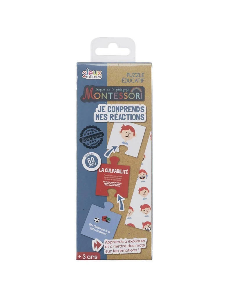 Jeux de puzzle éducatif Je Comprends les emotions Montessori