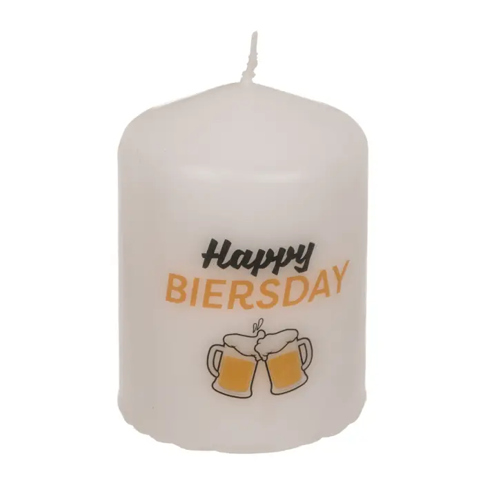 Bougie "Happy Biersday"