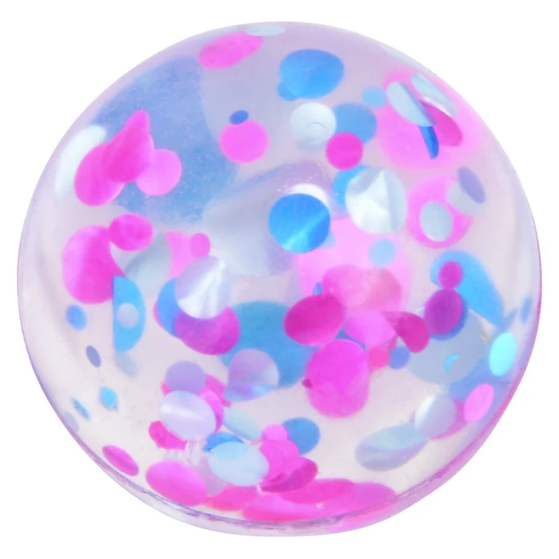 Balle rebondissante à paillettes - 2,5cm