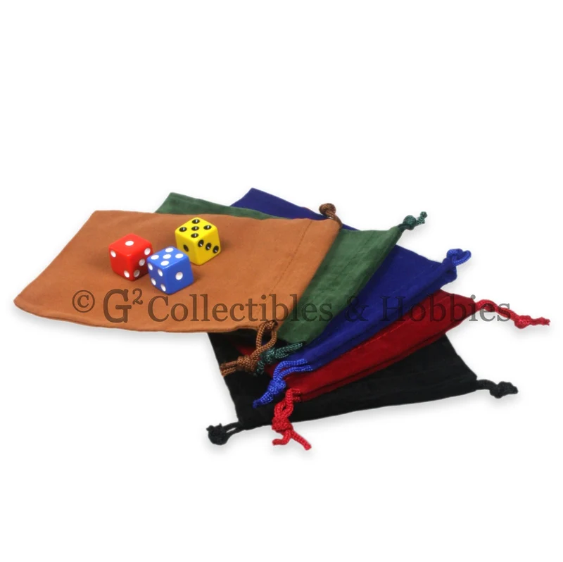 Dice Bag: Medium Velveteen - 5pc Set