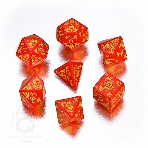 RPG Dice Set Pathfinder Curse of the Crimson Throne 7pc