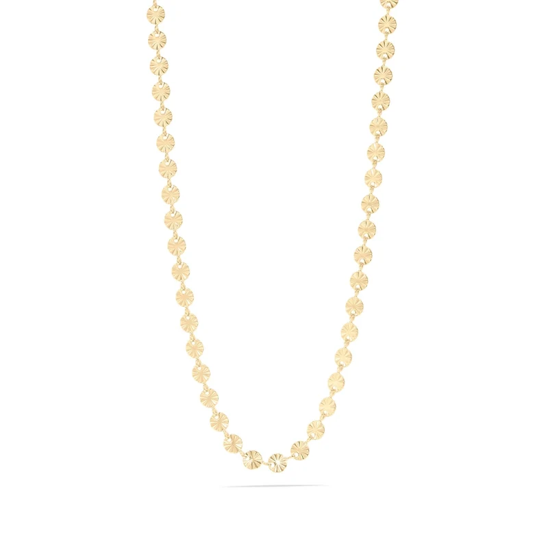 Collier soleil en acier inoxydable PVD Or 18K
