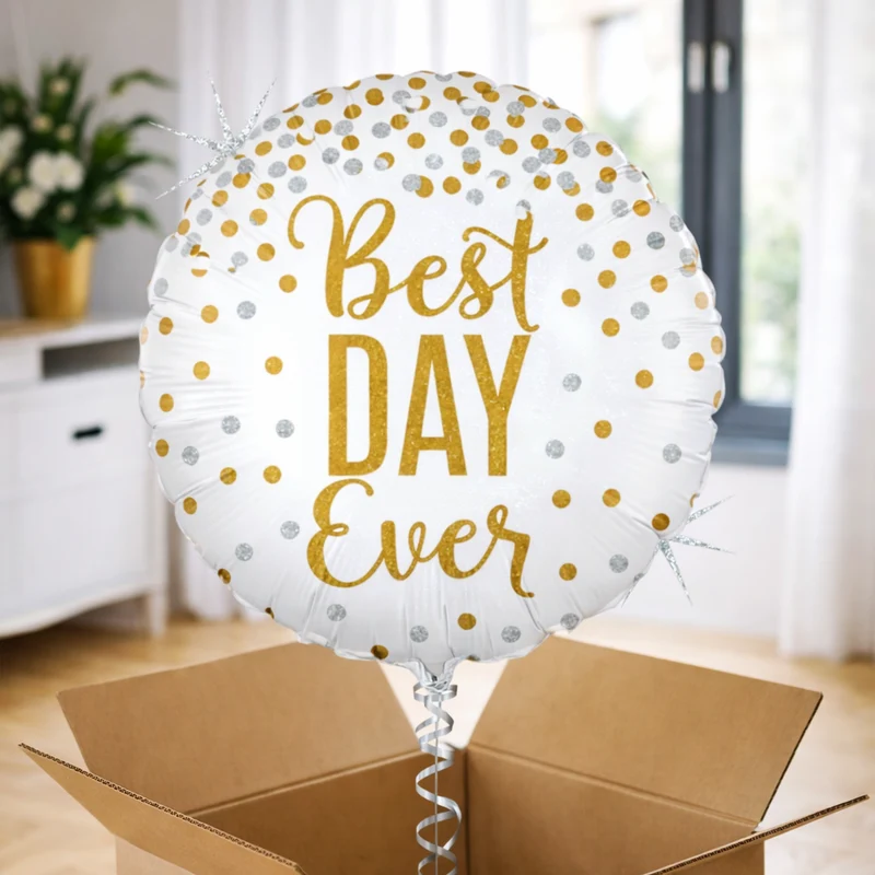 Ballon hélium "Best day ever"