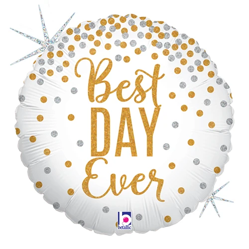 Ballon hélium "Best day ever"