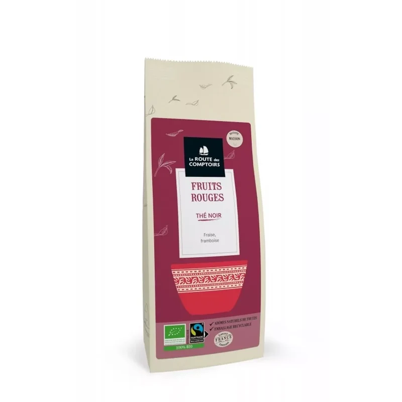 Thé noir fruits rouges - Fraise, Framboise
