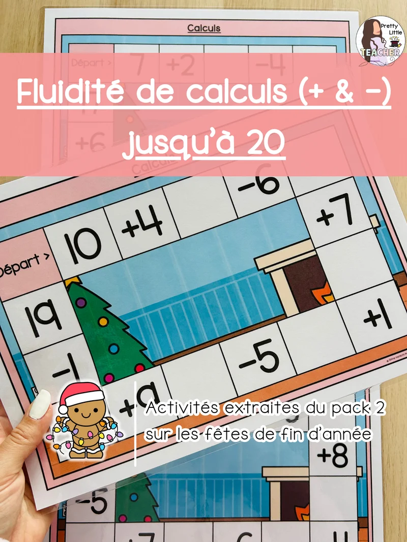 Les calculs + & - jusqu'à 20 (3x)