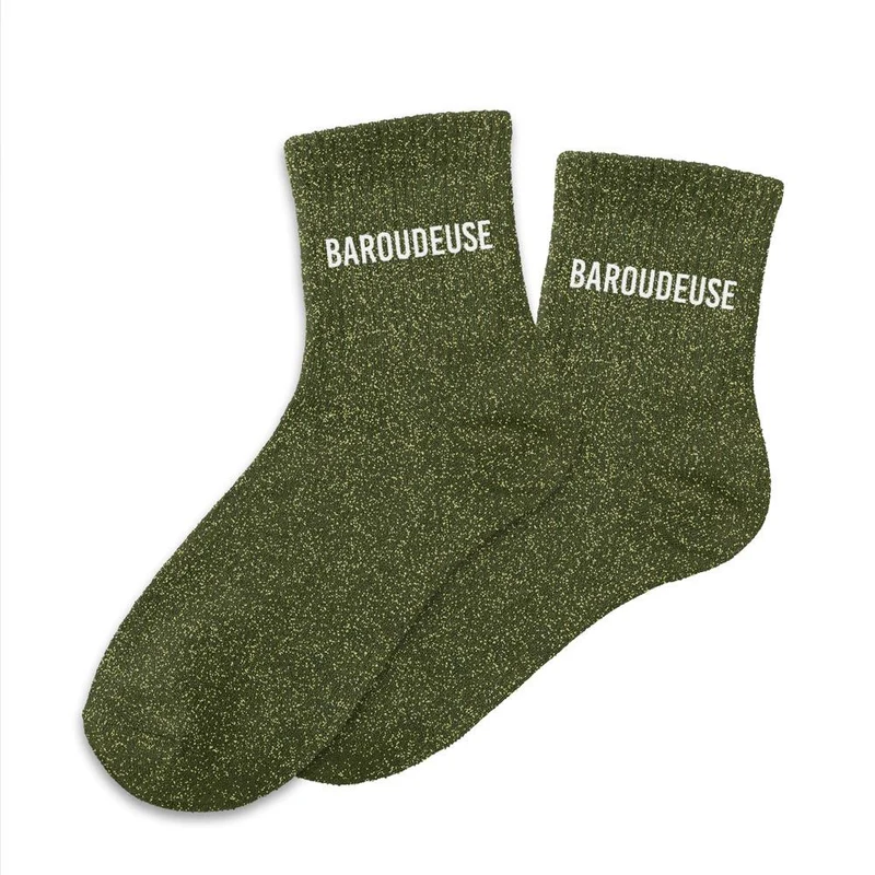 Chaussettes à paillettes "Baroudeuse" / Taille unique : 36-42