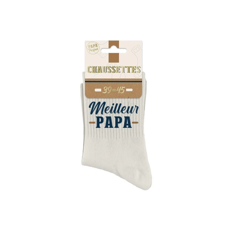 Chaussettes "Meilleur papa" / Taille unique : 39-45