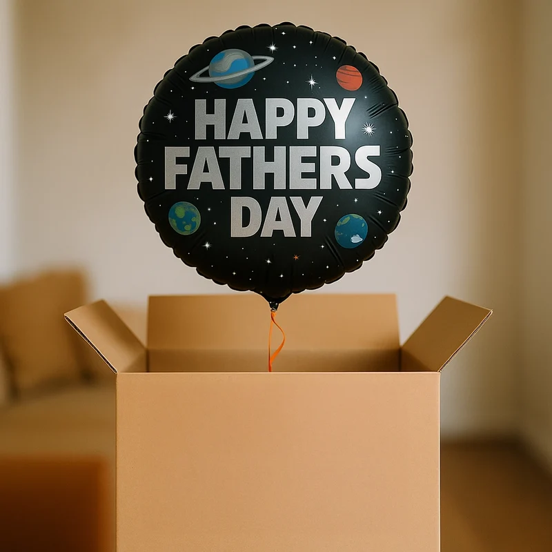 Ballon hélium "Happy father's day" - cosmique